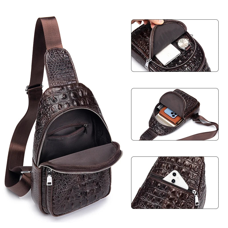 Outlaw Croc Crossbody Bag