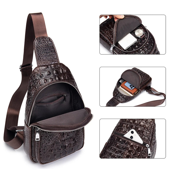 Outlaw Croc Crossbody Bag