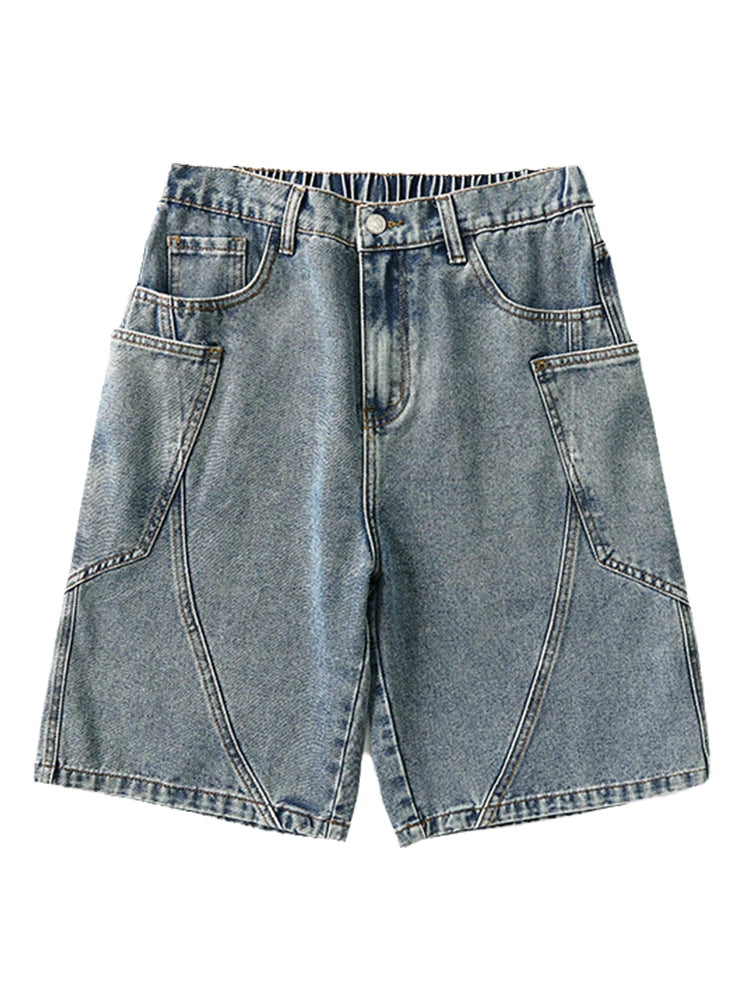 Civic Stitch Denim Shorts