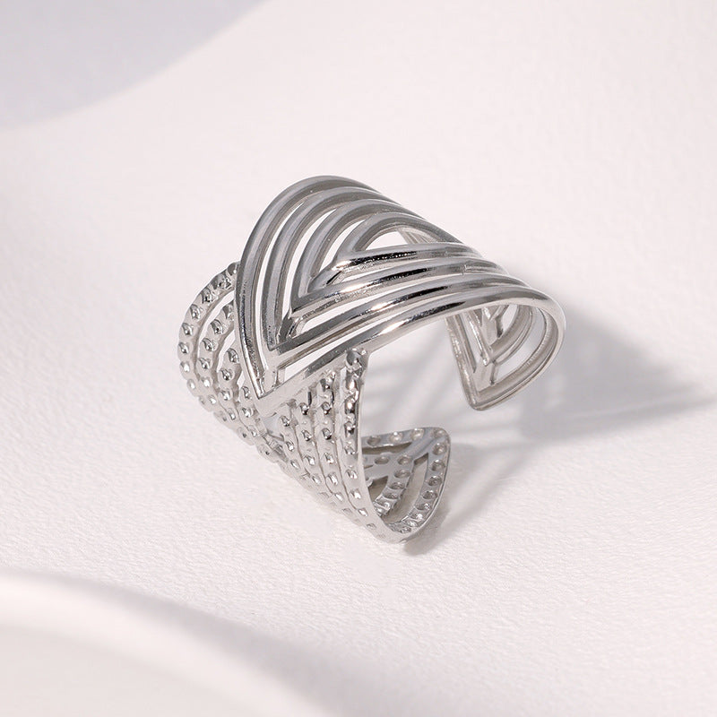 Solene Stainless Steel Ring