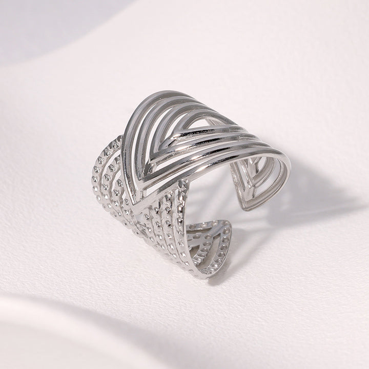 Solene Stainless Steel Ring