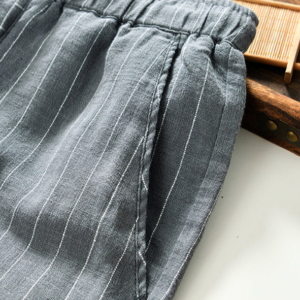 Shoreline Cotton Linen Shorts