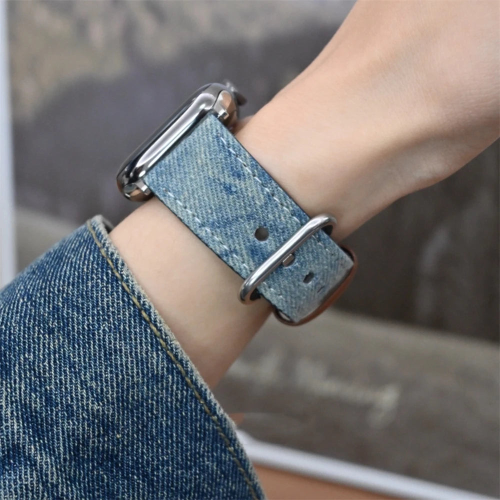Denim Dial Apple Watchband