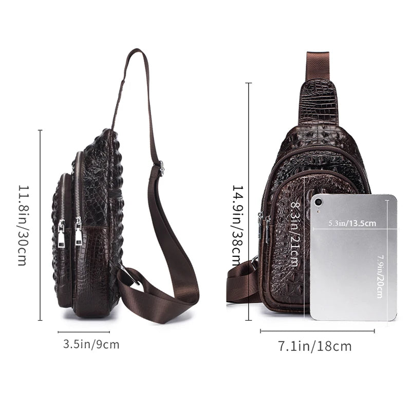 Outlaw Croc Crossbody Bag