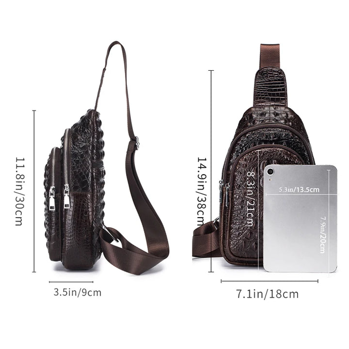 Outlaw Croc Crossbody Bag