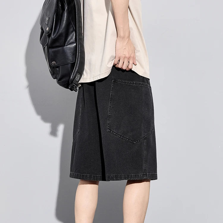 Civic Stitch Denim Shorts