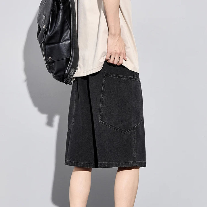 Civic Stitch Denim Shorts