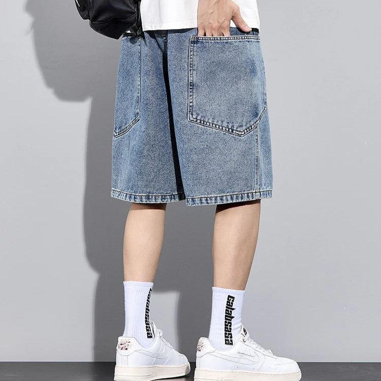 Civic Stitch Denim Shorts