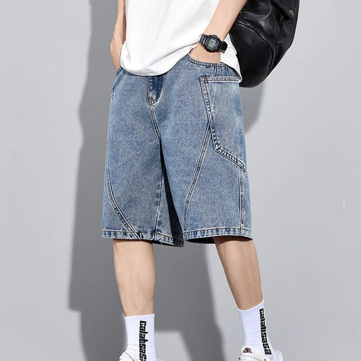 Civic Stitch Denim Shorts