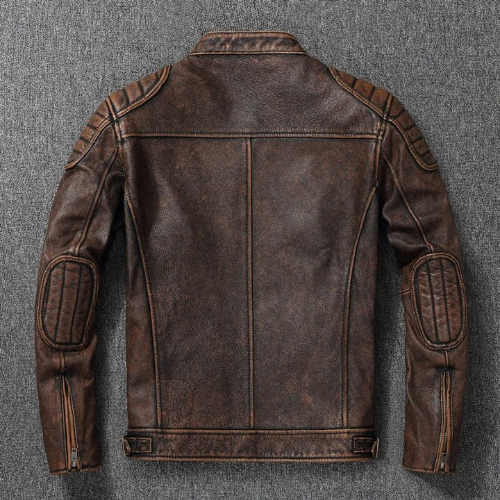 "The Bronco" Cowhide Biker Jacket