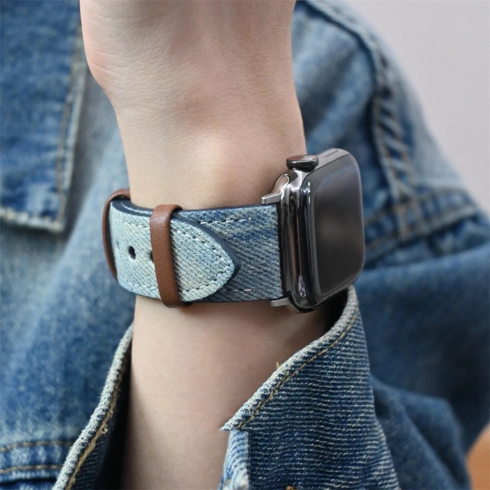 Denim Dial Apple Watchband
