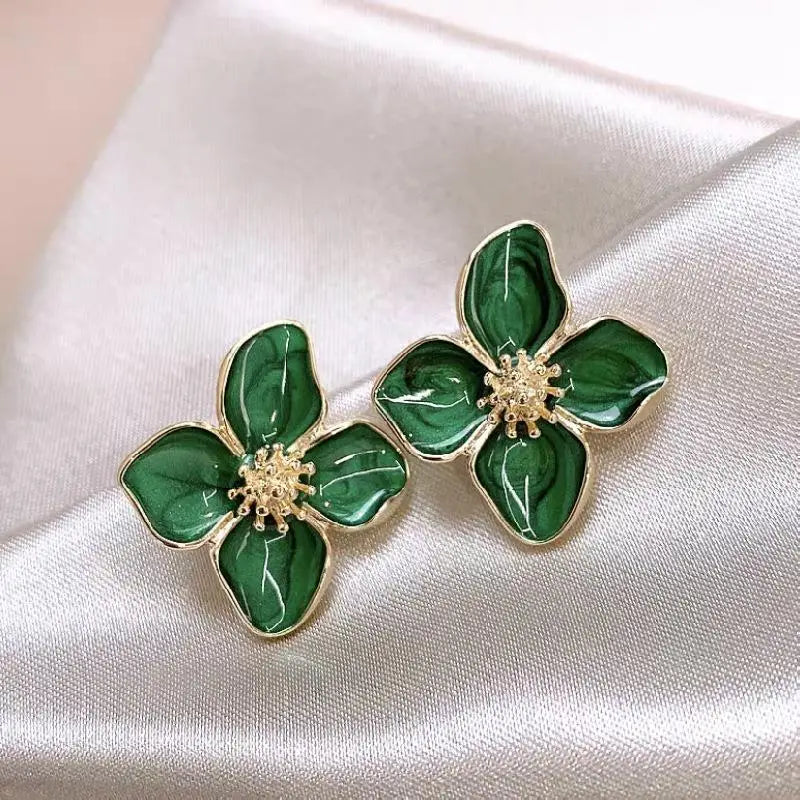 Verdant Flower Earrings