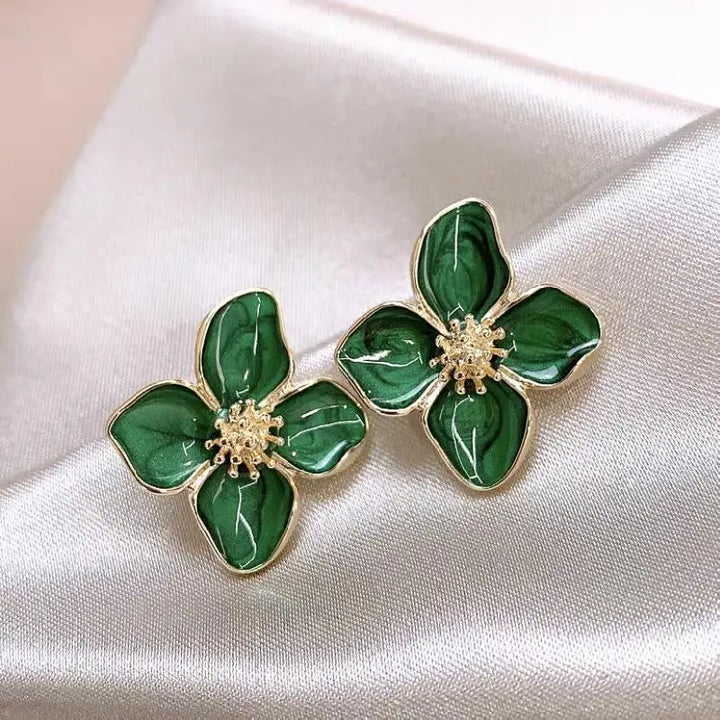 Verdant Flower Earrings