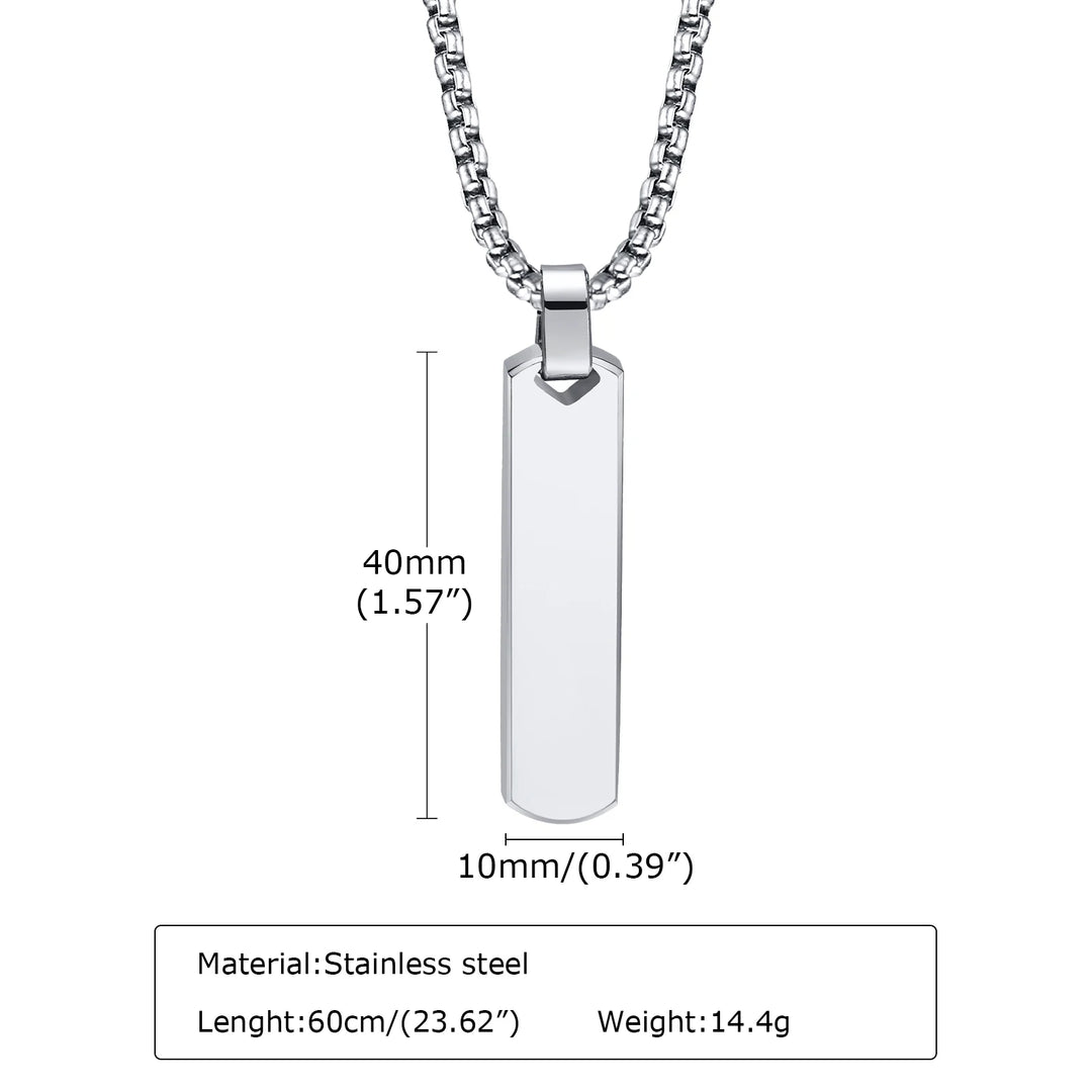 Stainless Steel Bar Necklace