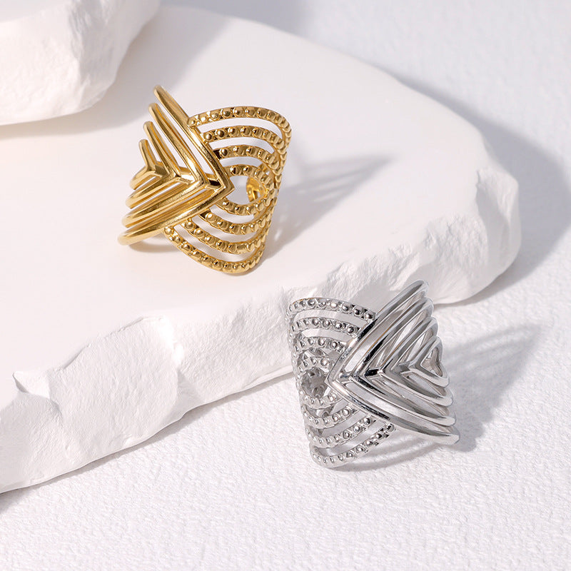 Solene Stainless Steel Ring