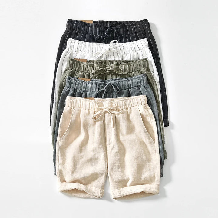 Shoreline Cotton Linen Shorts