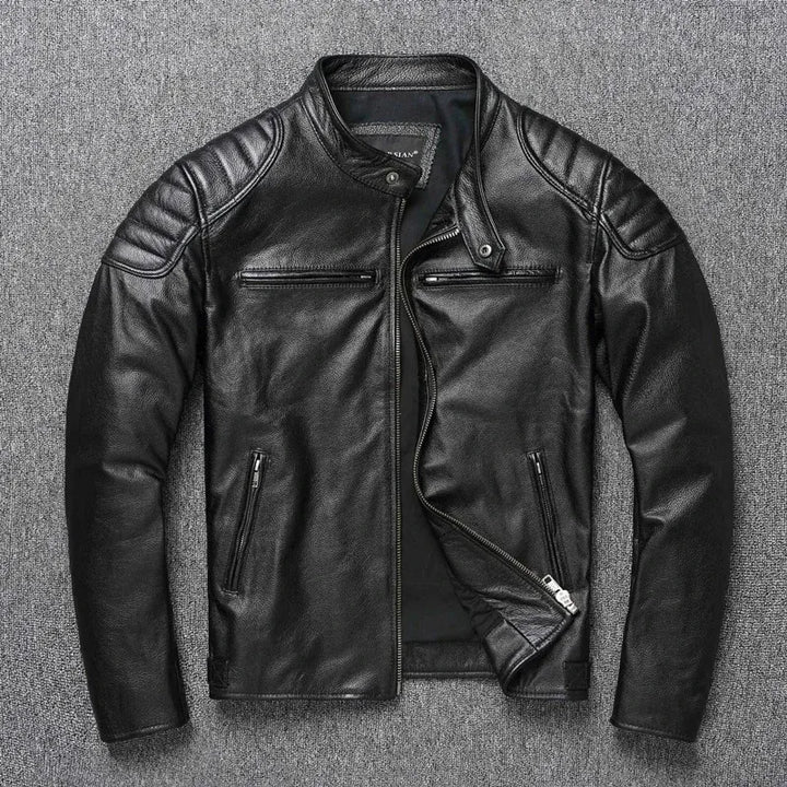 "The Bronco" Cowhide Biker Jacket