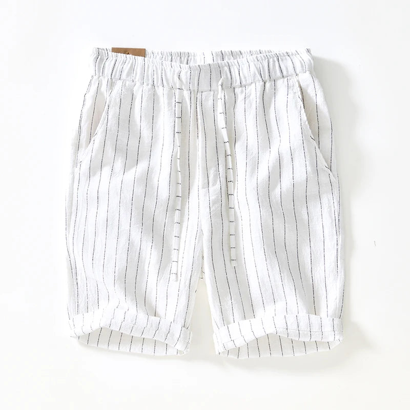 Shoreline Cotton Linen Shorts