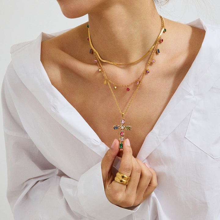 Nova Cross Necklace