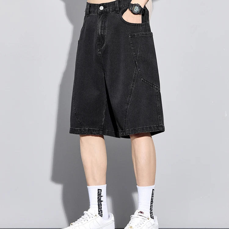 Civic Stitch Denim Shorts