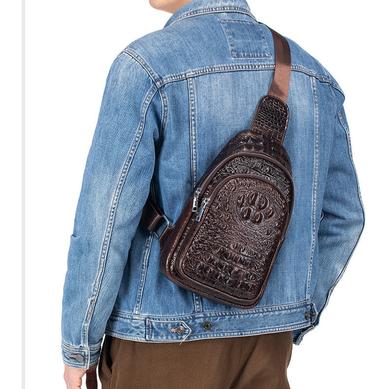 Outlaw Croc Crossbody Bag