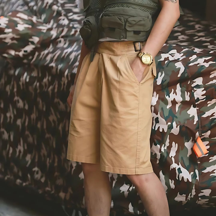 Cotton Gurkha shorts